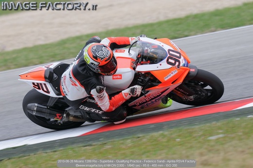 2010-06-26 Misano 1289 Rio - Superbike - Qualifyng Practice - Federico Sandi - Aprilia RSV4 Factory
